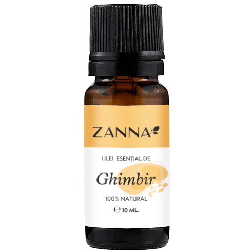 Ulei esential de ghimbir, 10 ml, Zanna