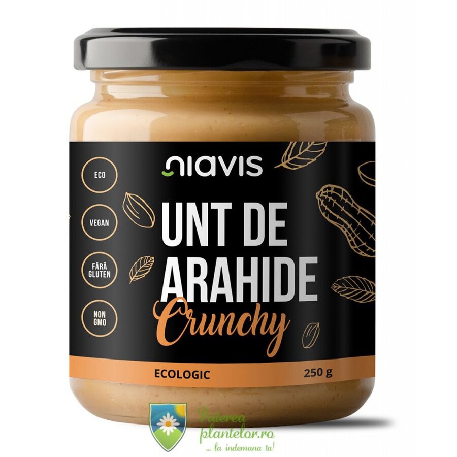 Unt de Arahide Crunchy Ecologic 250 gr