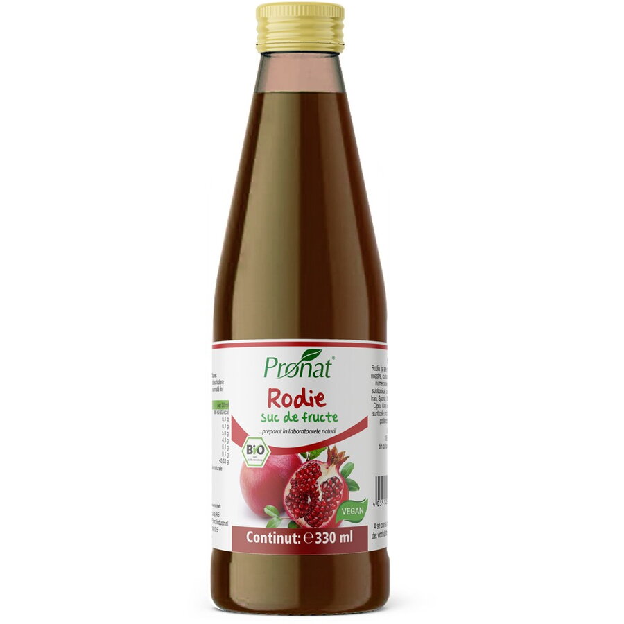 Suc de rodie 100%, bio, 330ml