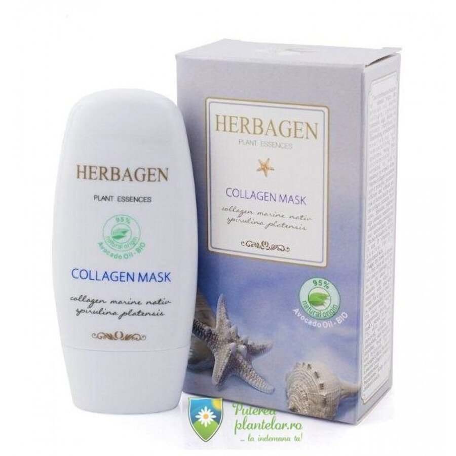 Masca cu colagen marin si spirulina Bio 50 ml