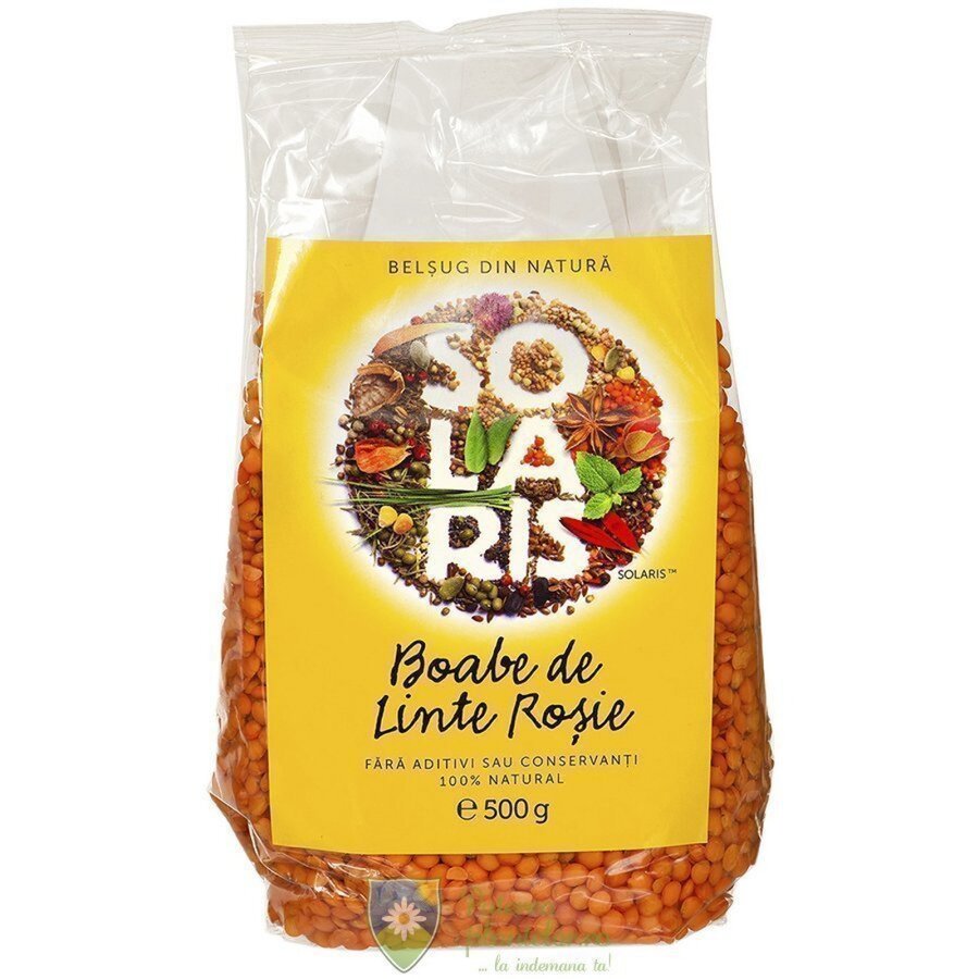 Boabe de linte rosie 500 gr