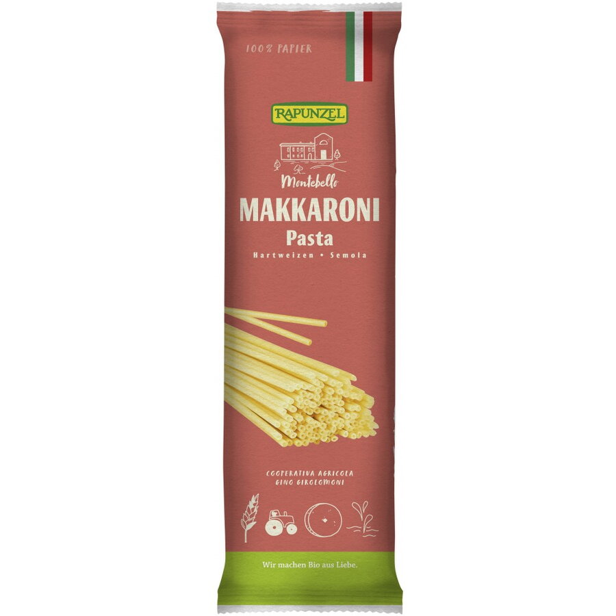 Macaroane semola bio Rapunzel, 500g