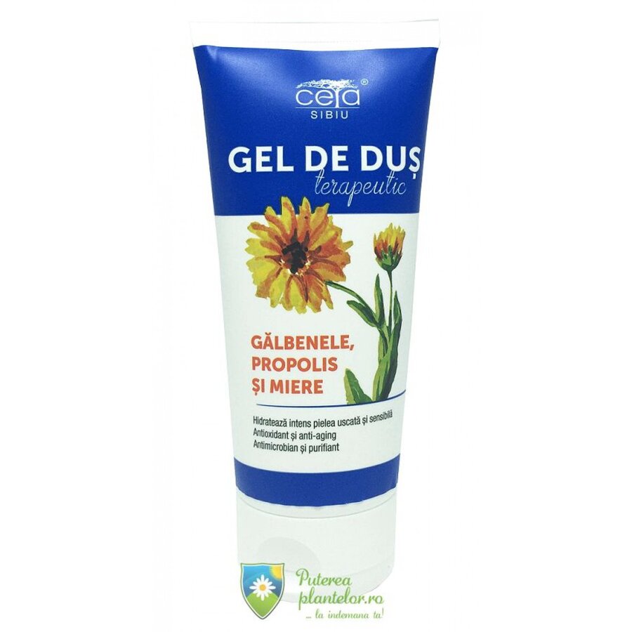 Gel de dus cu Galbenele, propolis, miere, bicarbonat si fosfolipide 200 ml