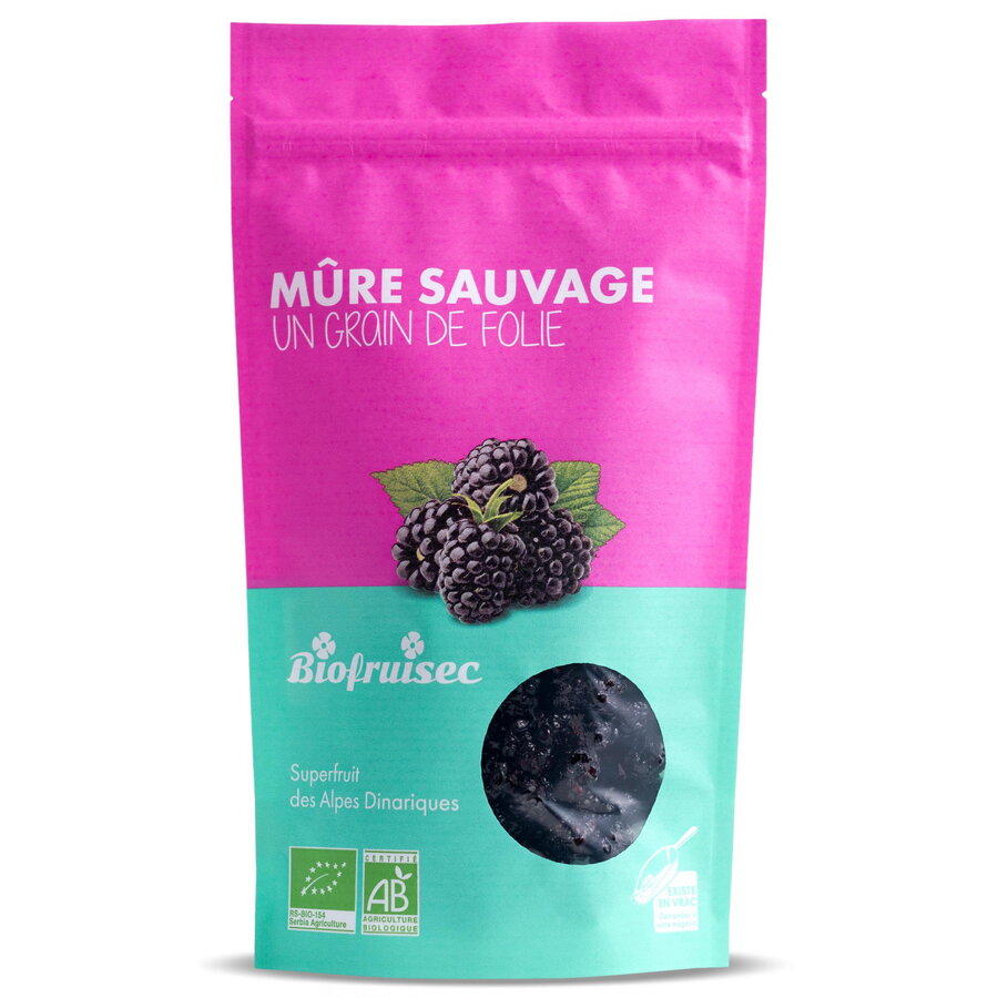 Mure salbatice BIO, din Alpii Dinarici Biofruisec 100g