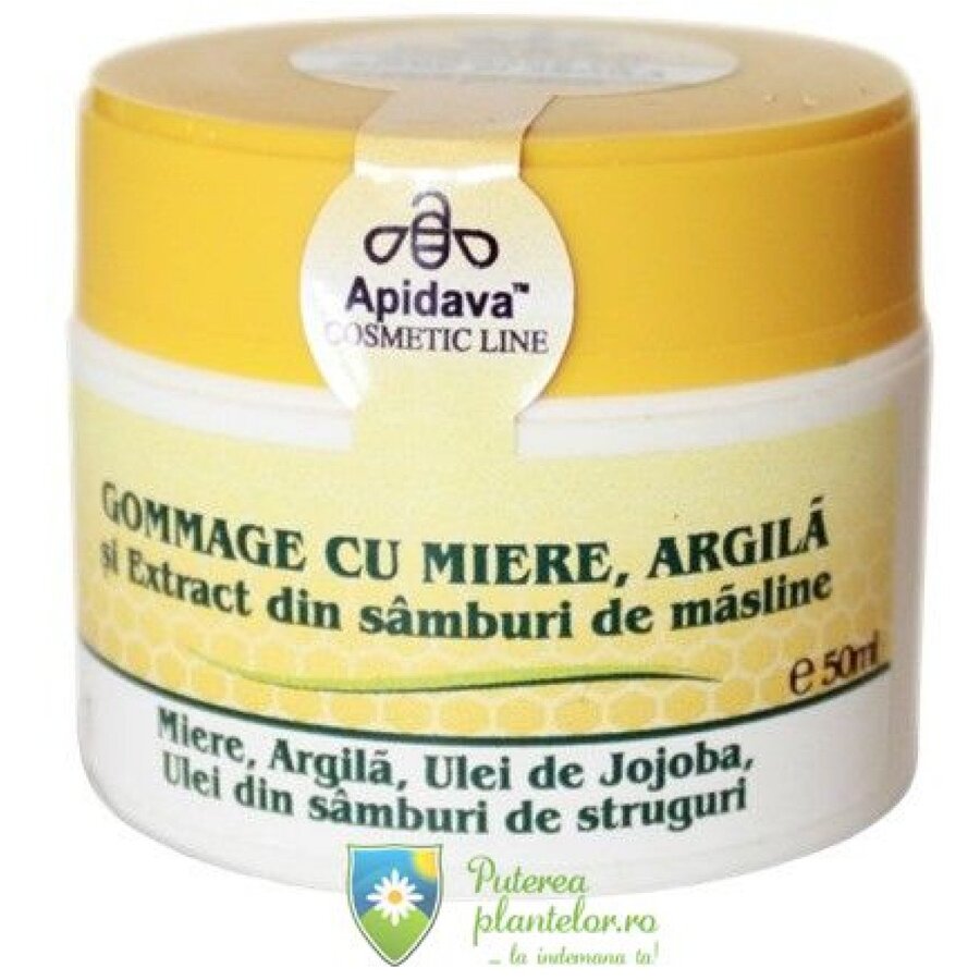 Crema Gommage pentru fata cu miere 50 ml