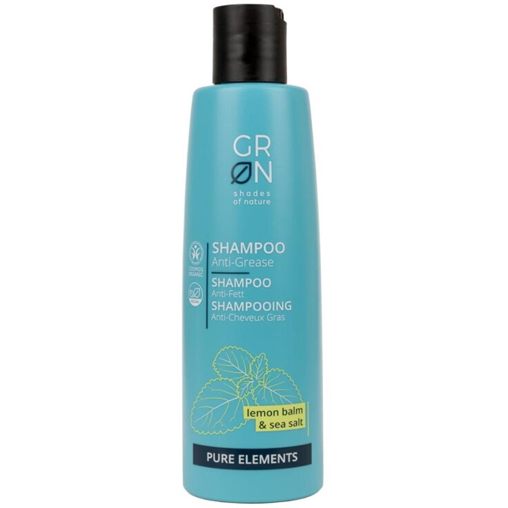 Sampon pentru par gras Bio Organic Pure Elements cu sare de mare si roinita (250ml), GRN Shades of Nature