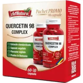 Pachet Complex Quercetin 98, 60 + 30 capsule, AdNatura