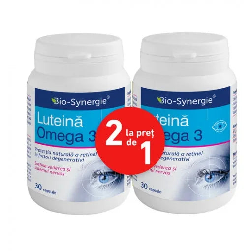 Luteina Omega 30 capsule 1+1 Cadou