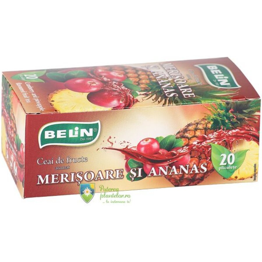 Ceai Merisoare si Ananas Belin 20 plicuri