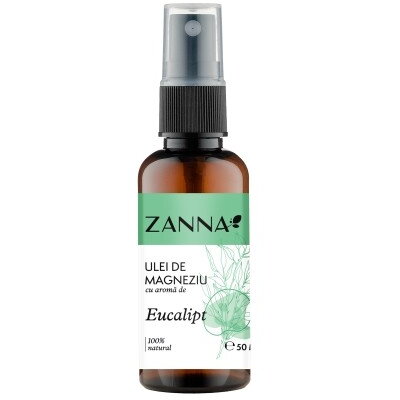 Ulei de magneziu, cu Eucalipt, 50ml, Zanna