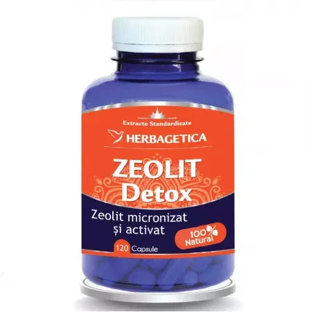 Zeolit Detox, 120 capsule, Herbagetica