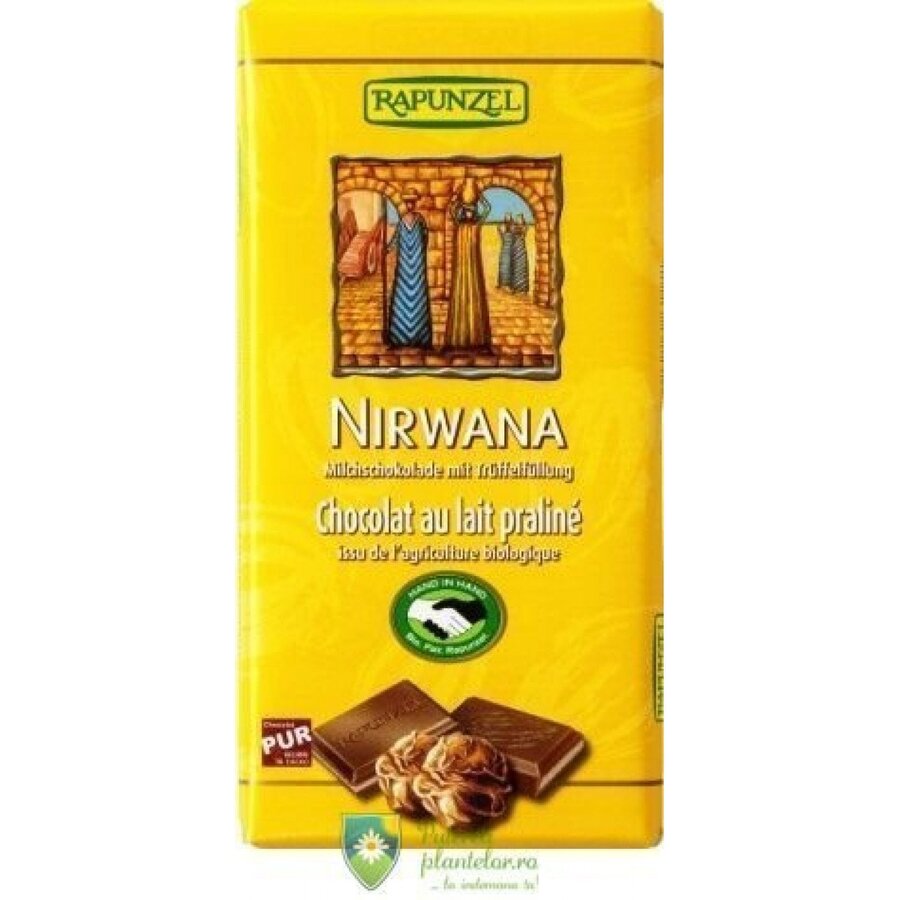 Ciocolata Nirwana cu praline bio 100 gr