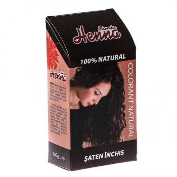 Colorant pentru par Sonia Henna saten inchis 100 g