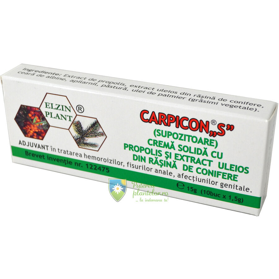 Carpicon S Supozitoare 10*1,5 gr