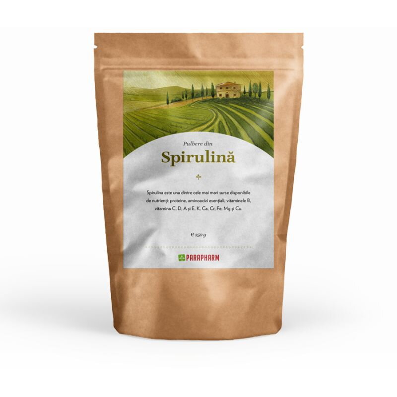 Pulbere spirulina x 250g (Parapharm)