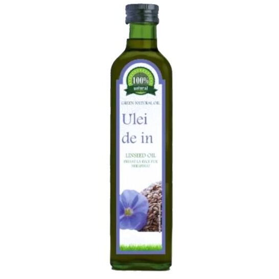 Ulei de In Presat la Rece Pur 100% Natural Green Natural Oil, Carmita, 250 ml