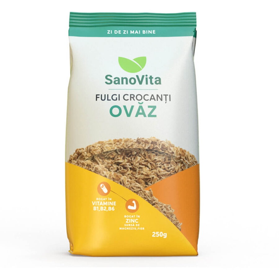 Fulgi de ovaz Crocanti 250g Sanovita