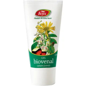 Biovenal cu castane, arnica si coada soricelului, C29, gel varice 50 ml