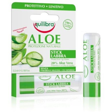 Aloe Balsam pentru buze, Protectiv, Calmant, Flacon, 5.5 ml