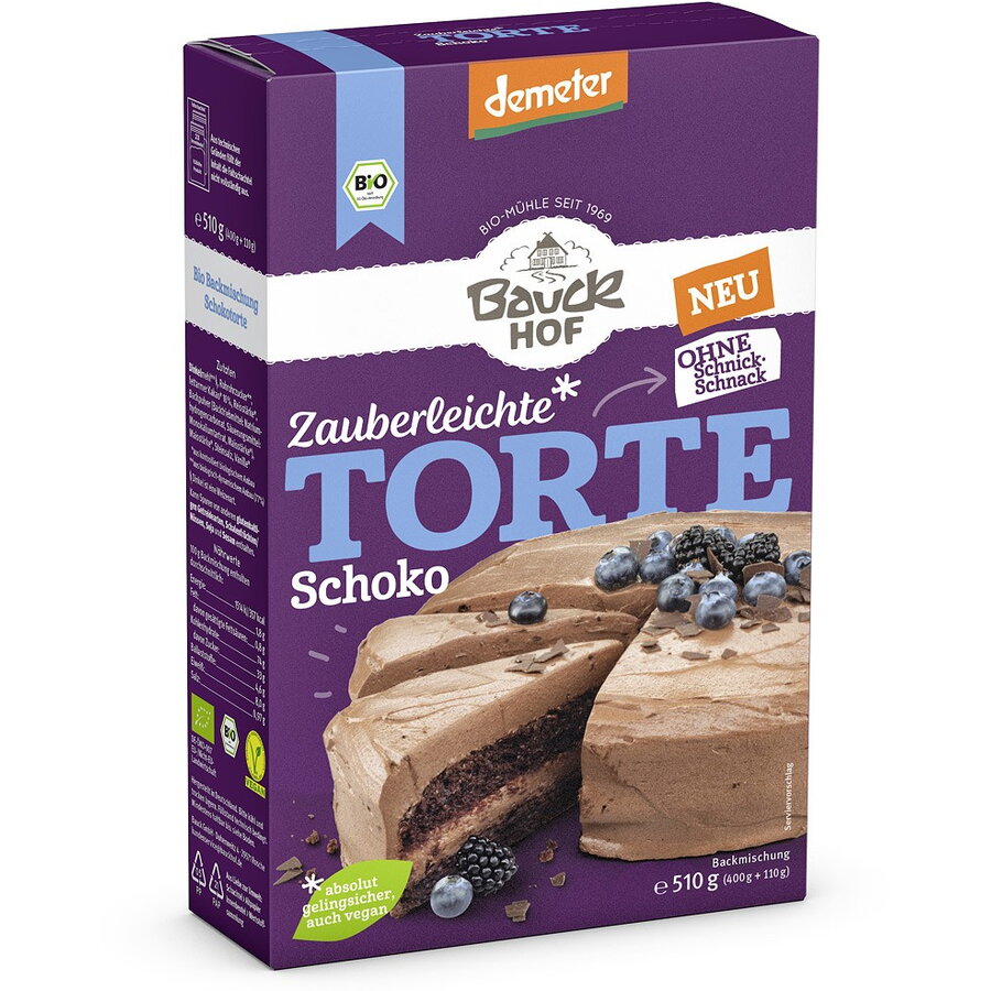 Mix pentru tort cu ciocolata, Demeter 510 g BIO