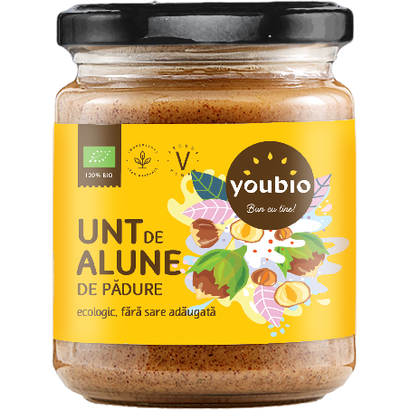 Unt de alune de padure ecologic 250gr Youbio