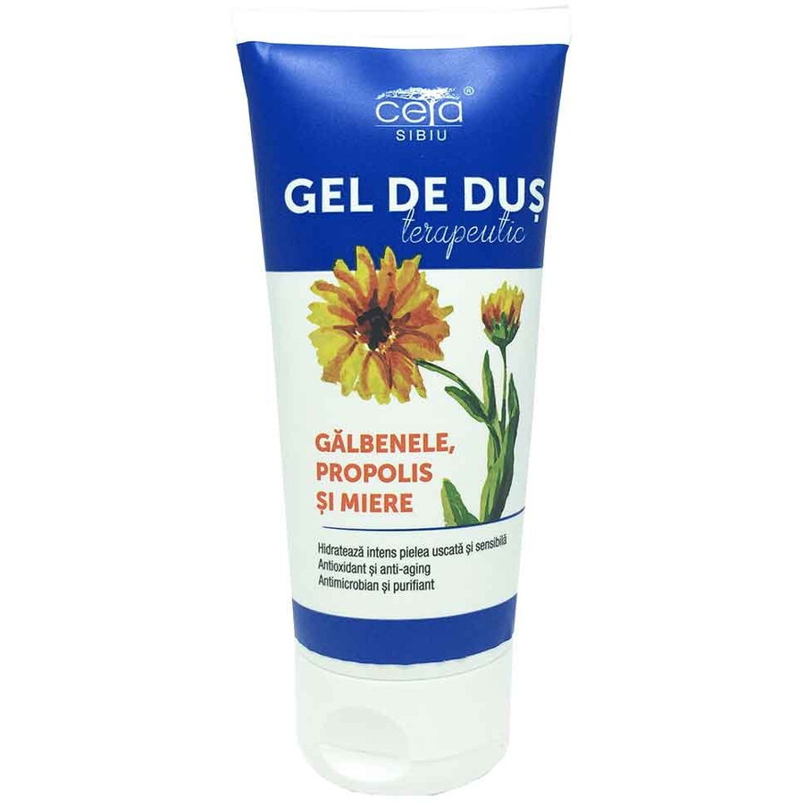 Gel de Dus cu Galbenele, Propolis, Miere, Bicarbonat si Fosfolipide - 200 ml