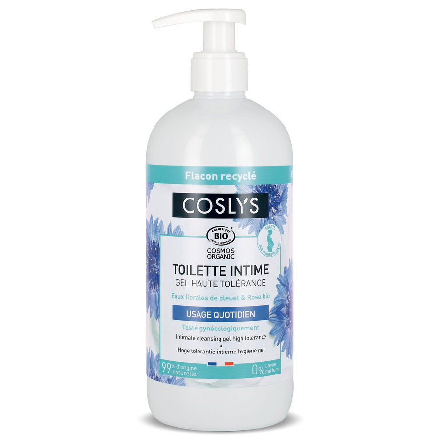 Gel intim BIO toleranta ridicata, cu apa de trandafir si floare de colt Coslys 450ml