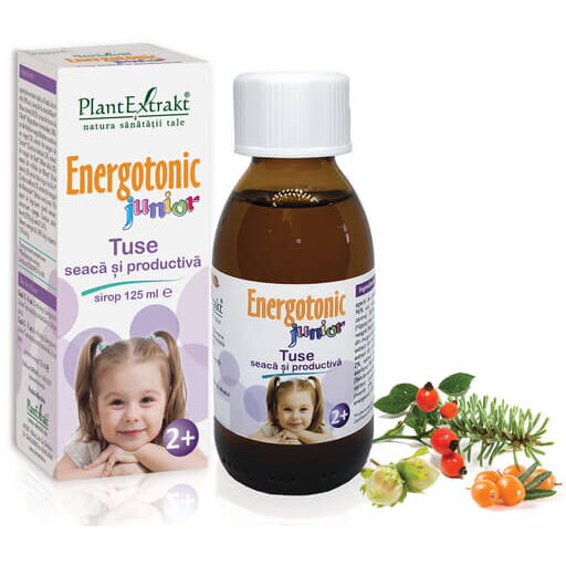 Sirop Energotonic Junior Tuse, 125 ml, Plant Extrakt