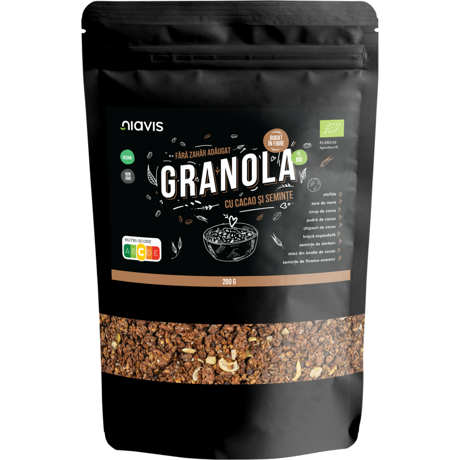 Granola cu Cacao si Seminte Ecologica/BIO 200g