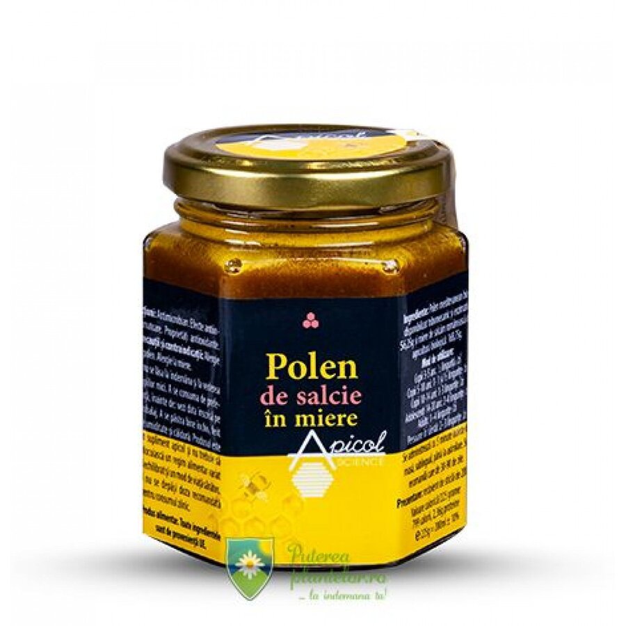 Polen de salcie in miere ApicolScience 230 gr