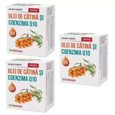 Ulei de Catina si Coenzima Q10 45mg 30 capsule 2+1 Cadou