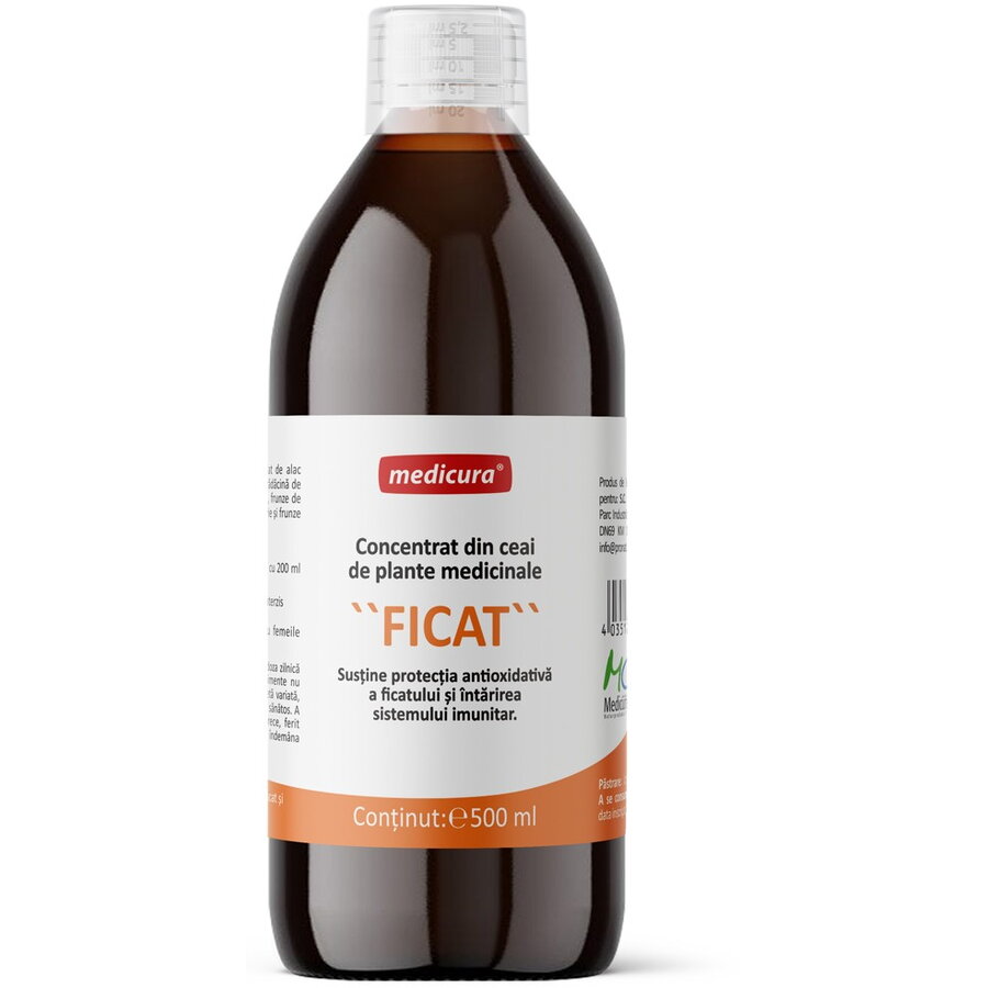 Concentrat din plante medicinale pentru ficat, 500ml Medicura