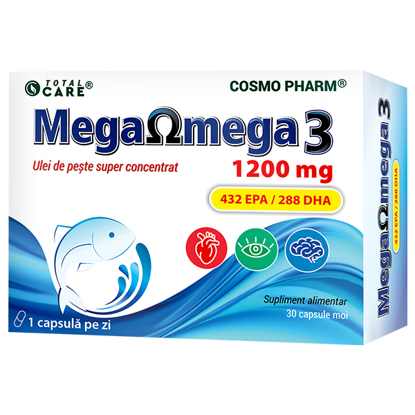 Mega Omega 3, 30 capsule moi, Cosmopharm