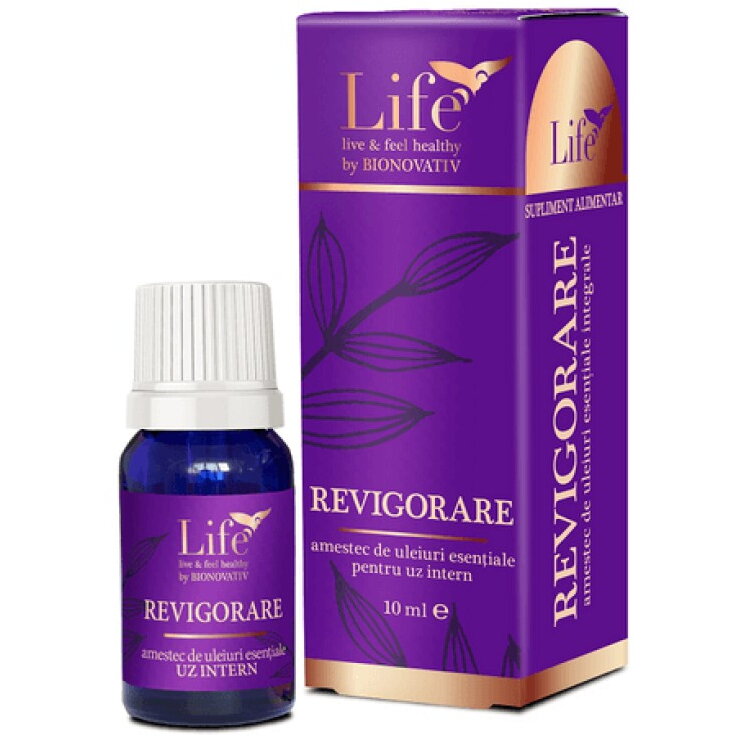 Revigorare, amestec de uleiuri esentiale, 10 ml, Bionovativ