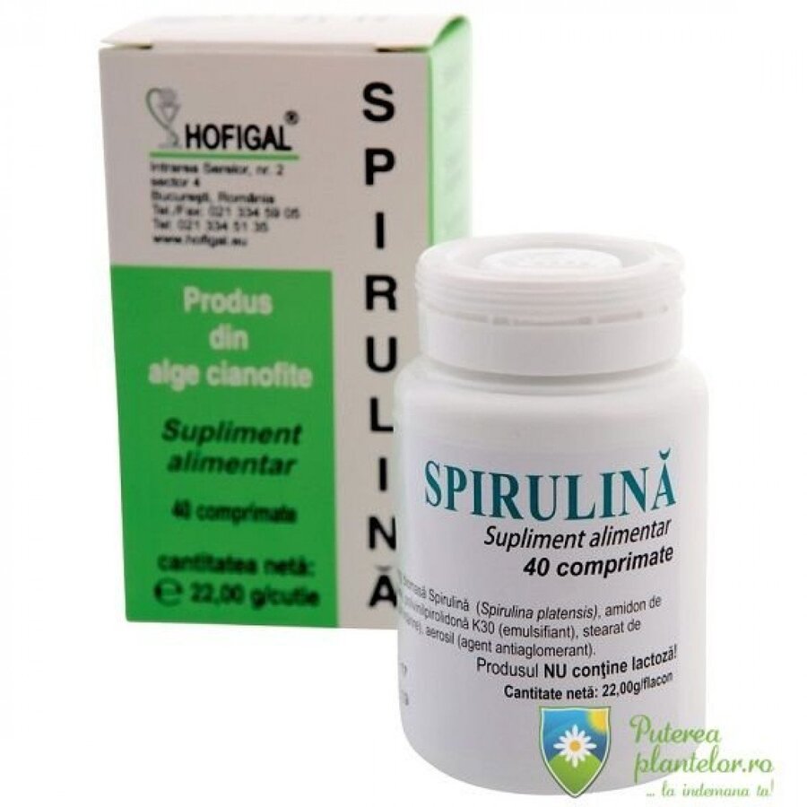 Spirulina 200mg 40 comprimate