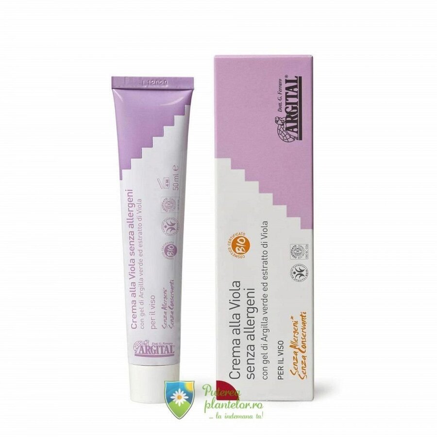 Crema de violete pentru fata non alergica 50 ml