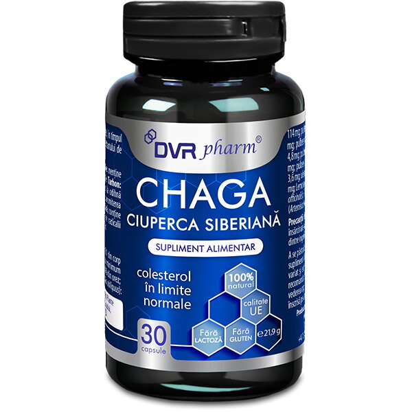 Chaga – Ciuperca siberiana – 30 de capsule