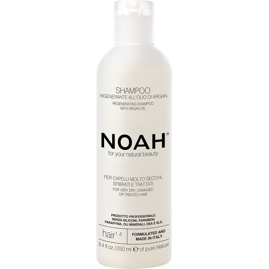 Sampon natural regenerant cu ulei de argan pentru par foarte uscat si tratat (1.4), Noah, 250 ml