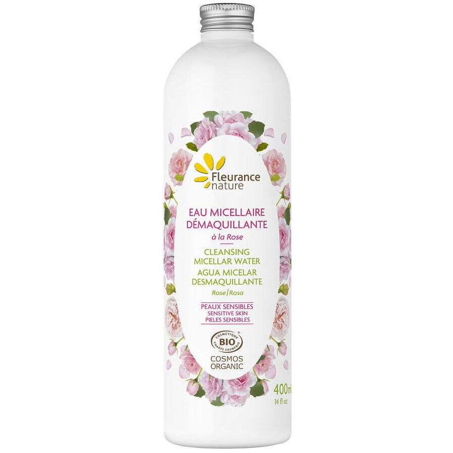 Apa micelara cu apa florala de trandafiri de Damasc 400ml – Fleurance Nature