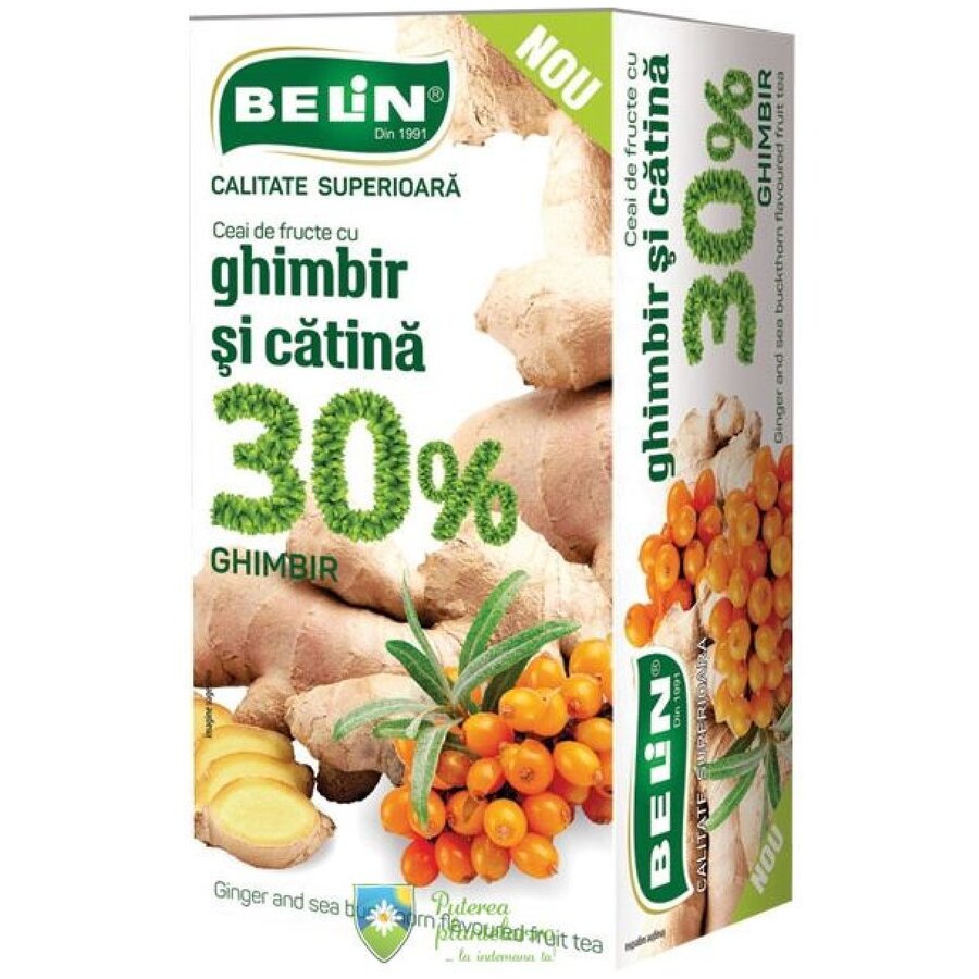 Ceai Belin Ghimbir si Catina 20 plicuri