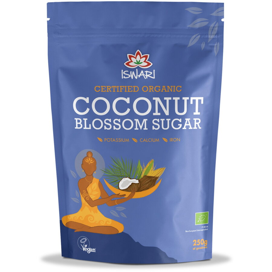 Zahar din flori de cocos BIO Iswari 250g