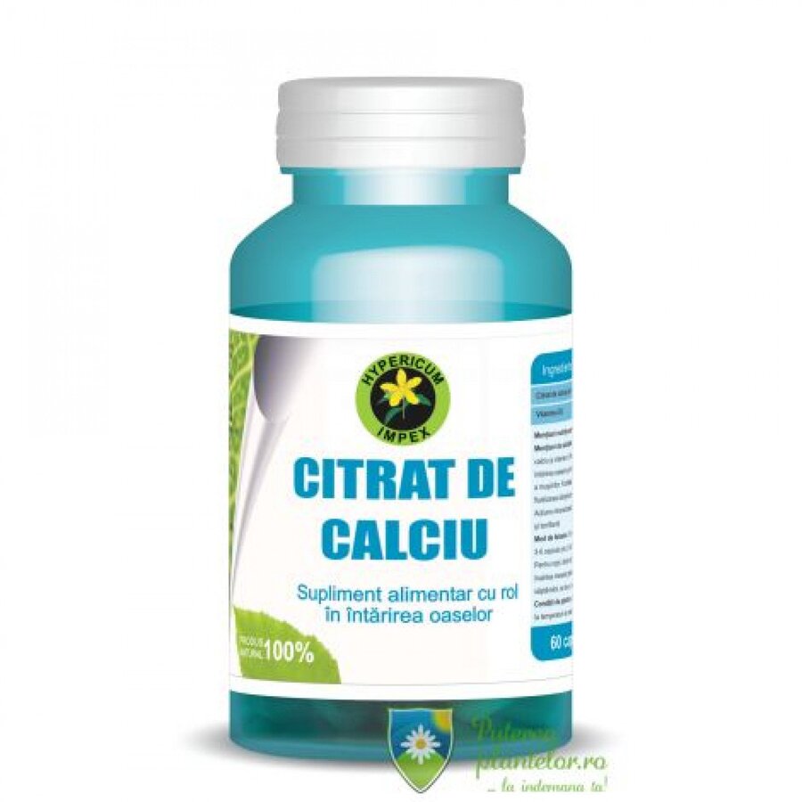 Citrat de Calciu Biologic 60 capsule