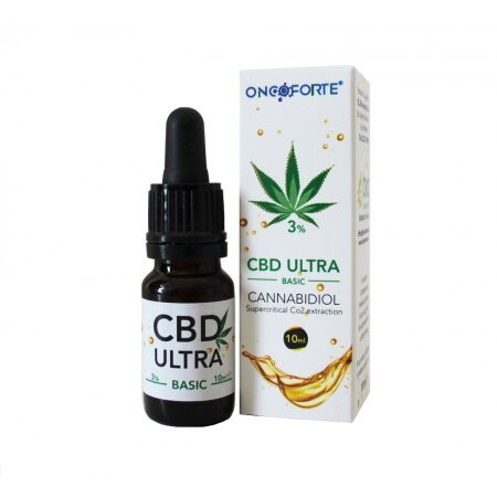 Oncoforte CBD ULTRA Basic 3%, Ulei de Cânepă cu cannabidiol 3%, 10 ml