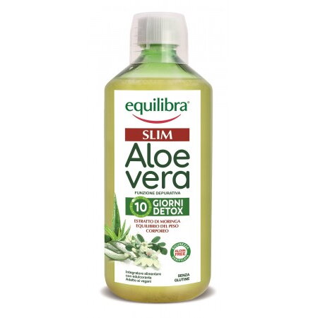 ALOE VERA SLIM, Supliment Alimentar Metabolic, Pentru Controlul Greutății și Slăbire, Equilibra, 500 ml