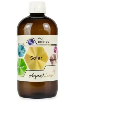 Aur coloidal 55 ppm AquaNano Solar, 200 ml, SC Aghoras Invent