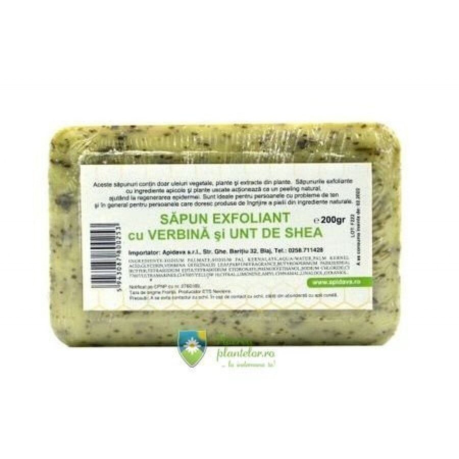 Sapun Exfoliant cu verbina si unt de shea 200 gr