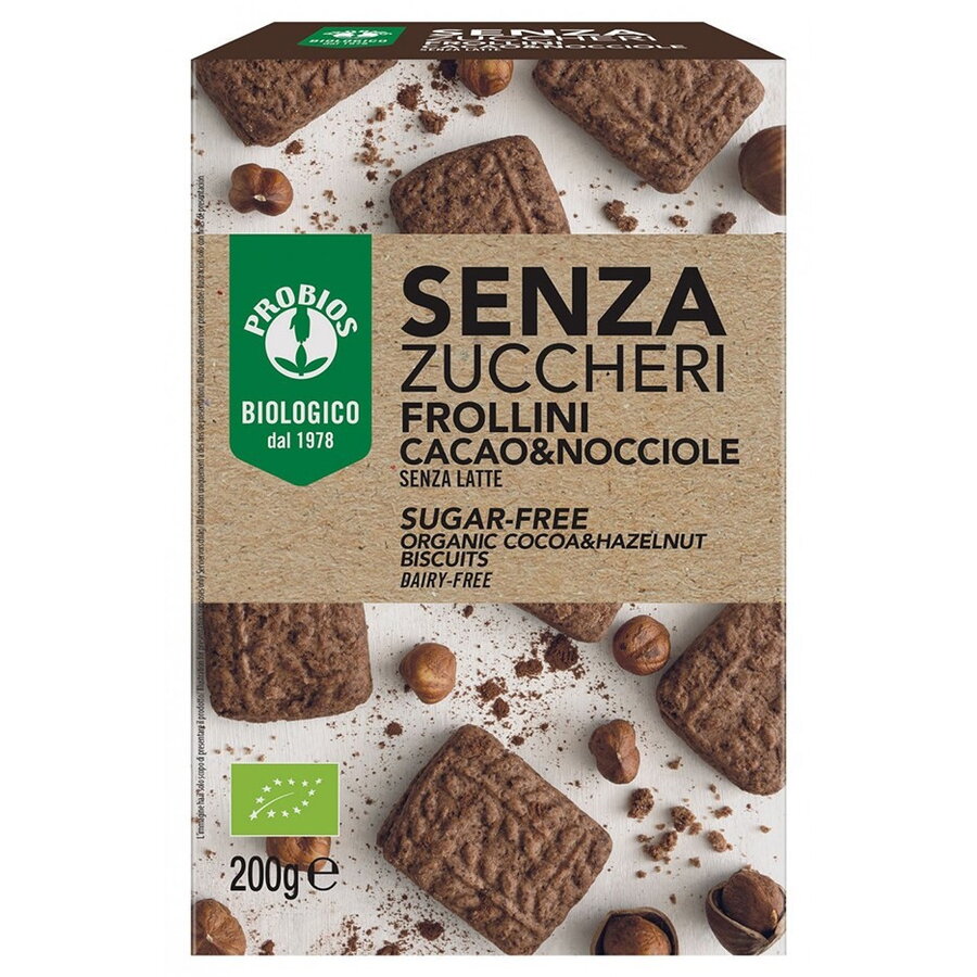 Biscuiti fara zahar cu cacao si alune 200g BIO