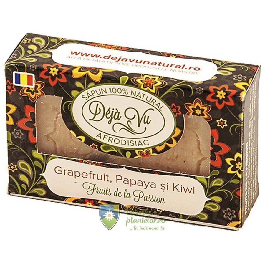 Sapun natural cu Grapefruit, Papaya si Kiwi 90 gr