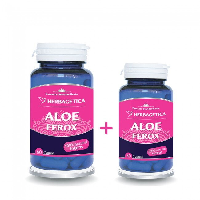 Aloe Ferox 60 cps + 30 cps Promo ( Produs cosmetic)