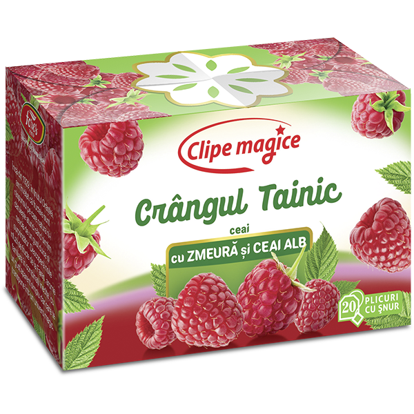 Crangul Tainic - Ceai cu zmeura si ceai alb 20 plicuri